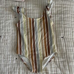 Striped One-Piece Swimsuit